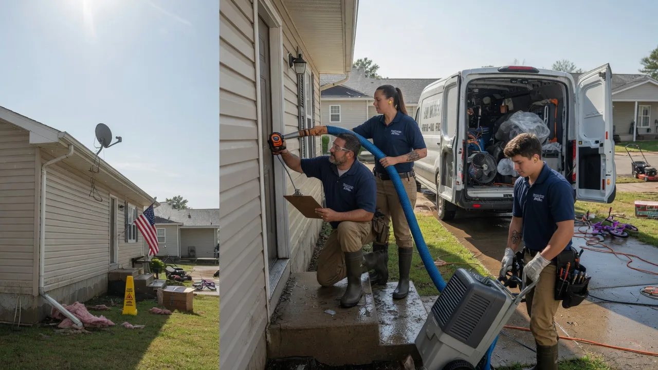 Ceiling Water Damage Restoration in Rushville, IL near me